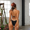 Ring Halter Bikini Top - Twilight Black