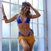 Ring Halter Bikini Top - Blue Lagoon