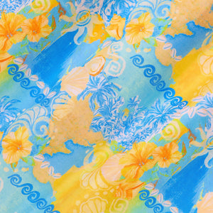 Dipped Cheeky Tie Bikini Bottom - Limoncello Lagoon