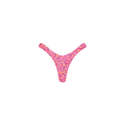 Retro Y Thong Bikini Bottom - Gelato Bloom