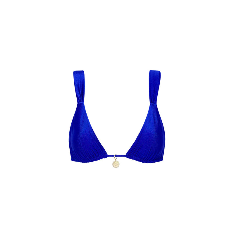 Slide Bralette Bikini Top - Malibu Blue