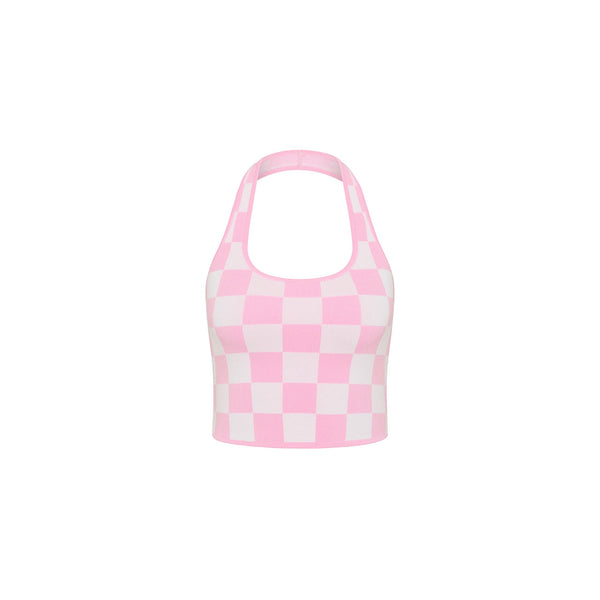 Knit Halter Tank Top - Love Match