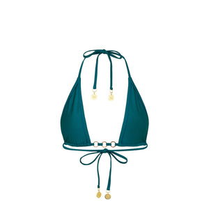 Trio Ring Triangle Bikini Top - Laguna Haze