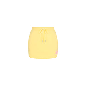 Terry Track Mini Skirt - Custard Cloud