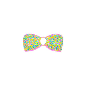 Decorative Strapless Bikini Top - Hula Honey