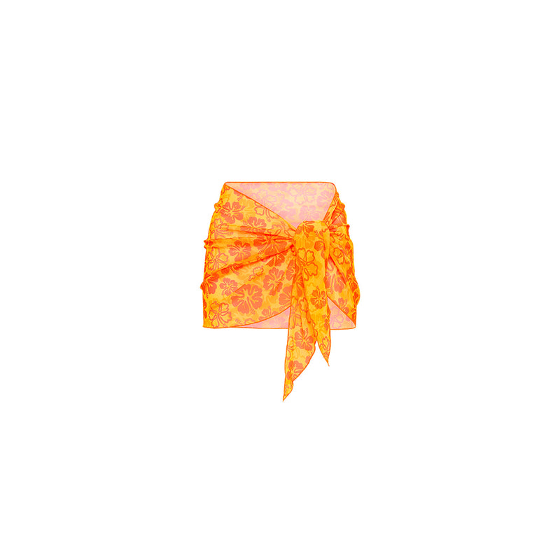 Mini Mesh Sarong - Tangerine Dreams