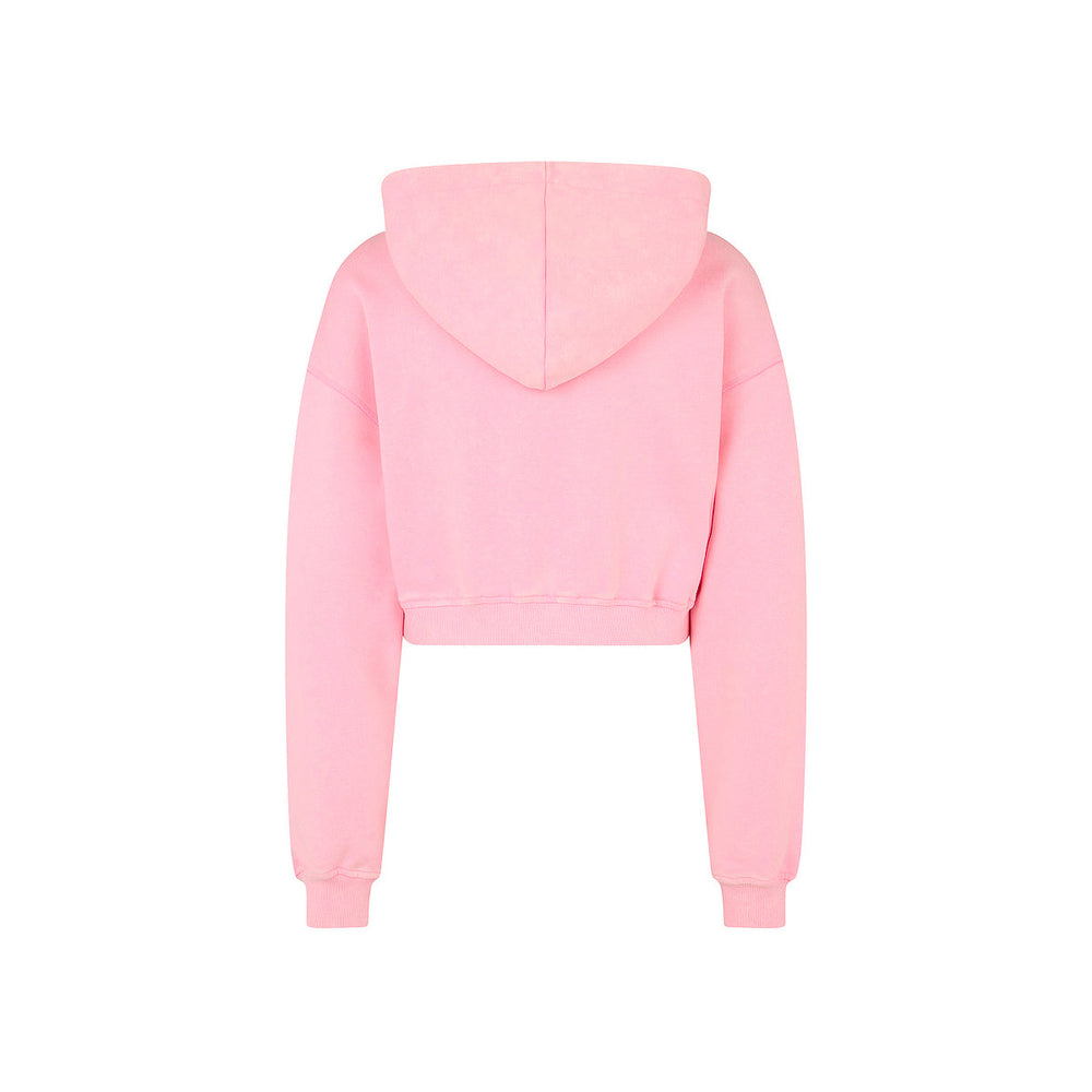 Cropped Zip Through Hoodie - Sugar Rush