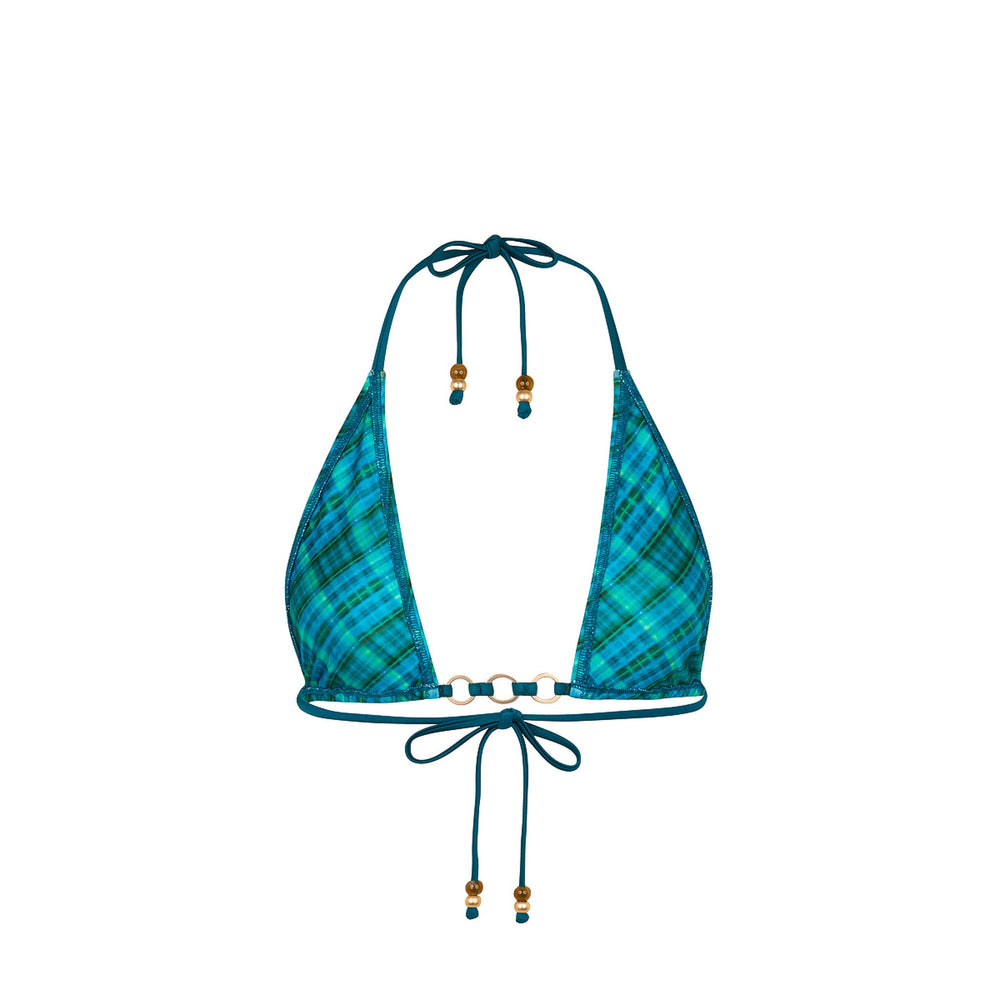 Trio Ring Triangle Bikini Top - Tropic Dip