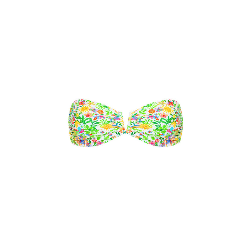 V Strapless Bandeau Bikini Top - Desert Disco