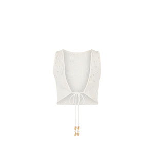 Seaside Knit Top - Whipped White