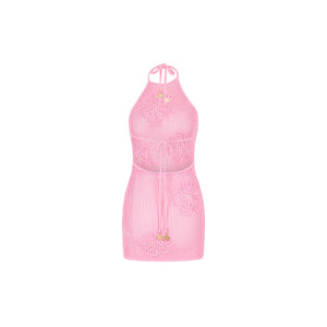 Summer Knit Mini Dress - Bubblegum Dream