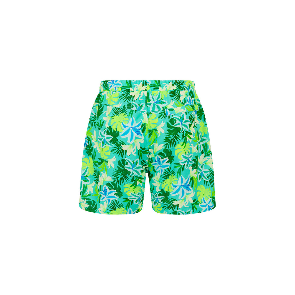 Men's Swim Trunks - Neon Splice