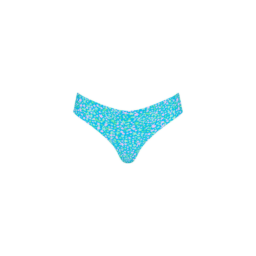 Lettuce Frill Thong Bikini Bottom - Ocean Kisses