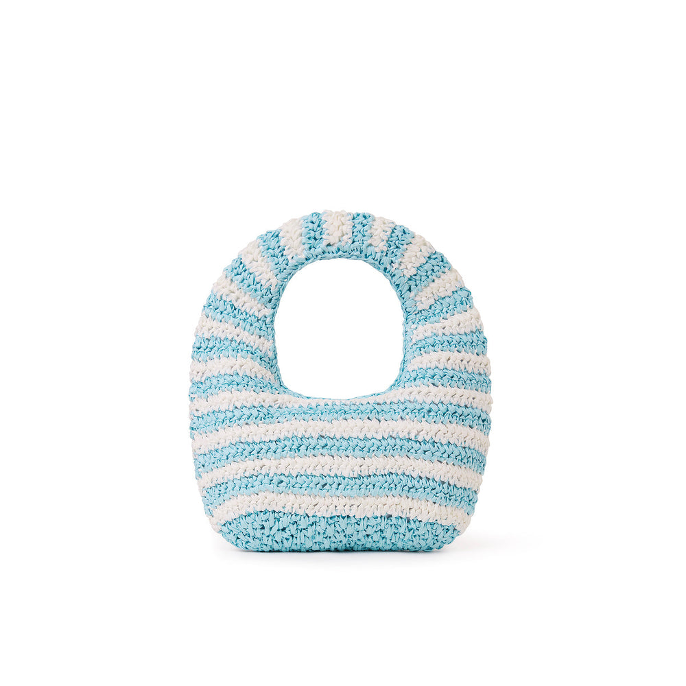 Straw Mini Bag - Tropic Blues