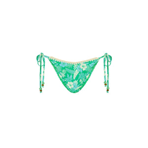 Crochet Dipped Cheeky Tie Bikini Bottom - Barefoot Breeze