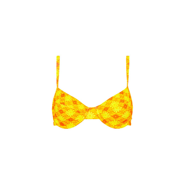 Ditzy Underwire Bra Bikini Top - Lemontini