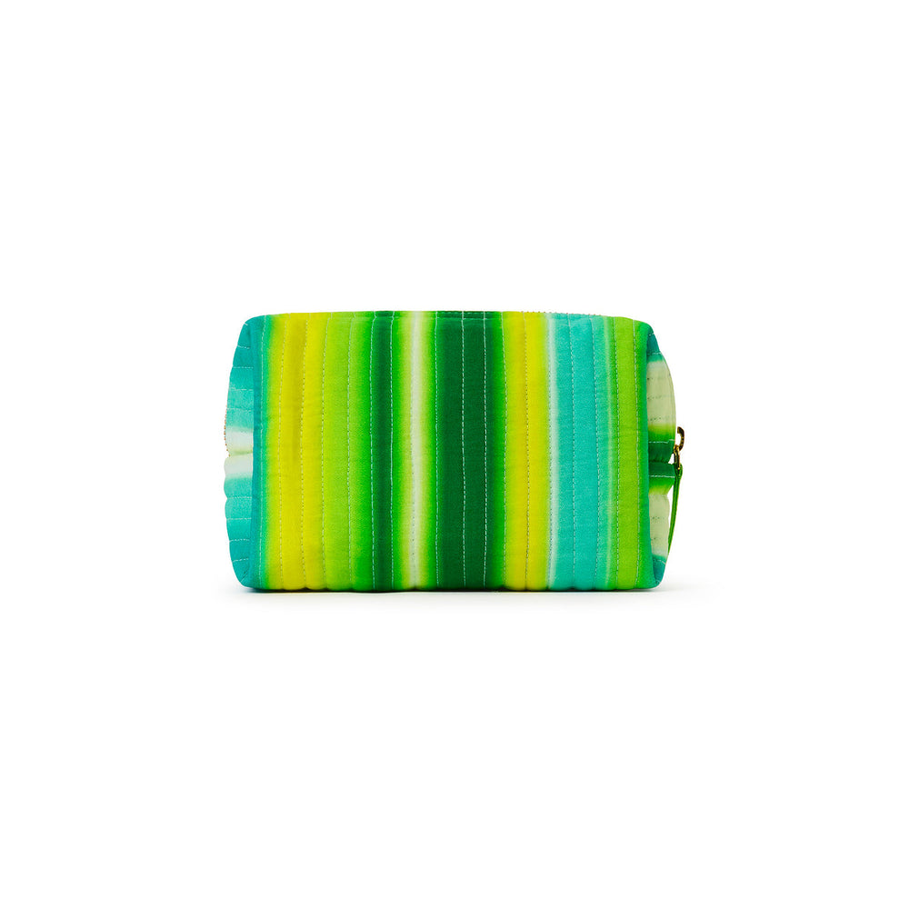 Quilted Makeup Pouch - Neon Splice