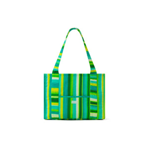 Quilted Tote Bag - Neon Splice