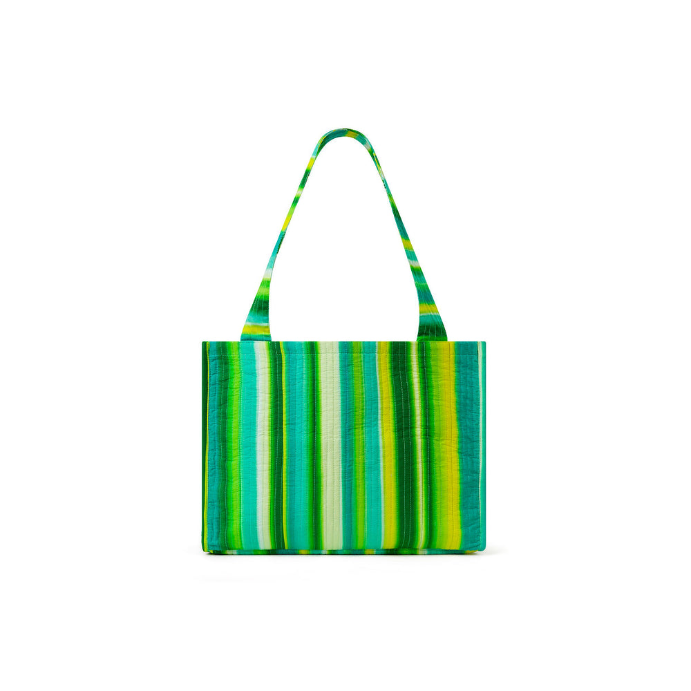 Quilted Tote Bag - Neon Splice