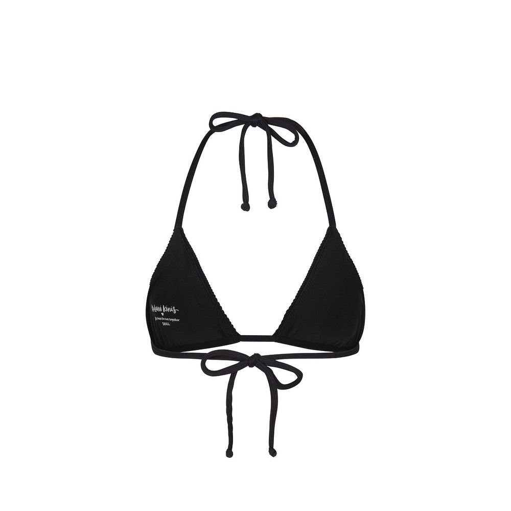 Slide Triangle Bikini Top - Pitch Black