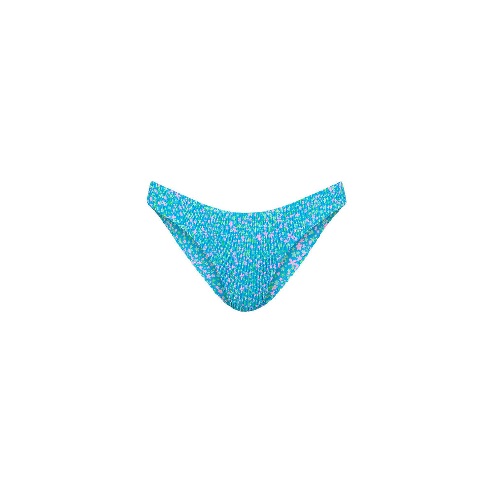 Shirred Minimal Full Coverage Bikini Bottom - Ocean Kisses