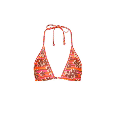 Double Bind Triangle Bikini Top - Sunkissed Stripe