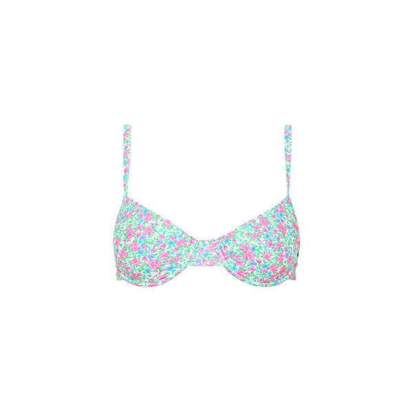 Ditzy Underwire Bra Bikini Top - Sweet Pea