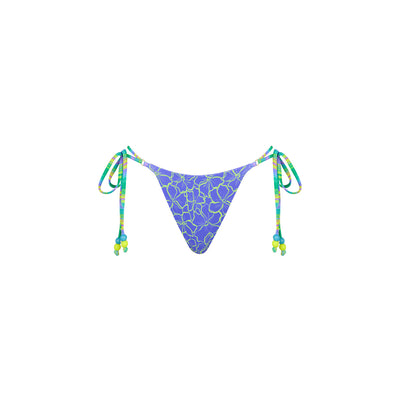 Thong Tie Side Bikini Bottom - Sugar Wave