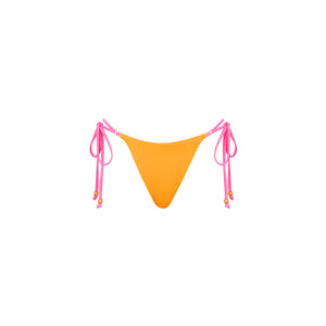 Thong Tie Side Bikini Bottom - Peach Pop