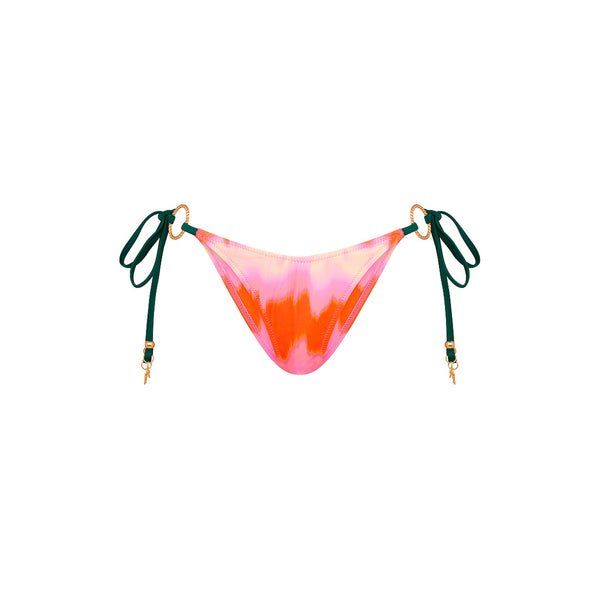Ring Cheeky Tie Bikini Bottom - Strawberry Vanilla
