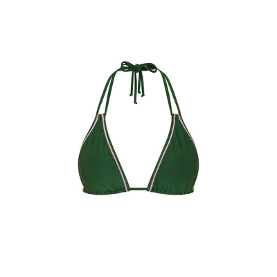 Stitch Halter Bikini Top - Jaded Juniper