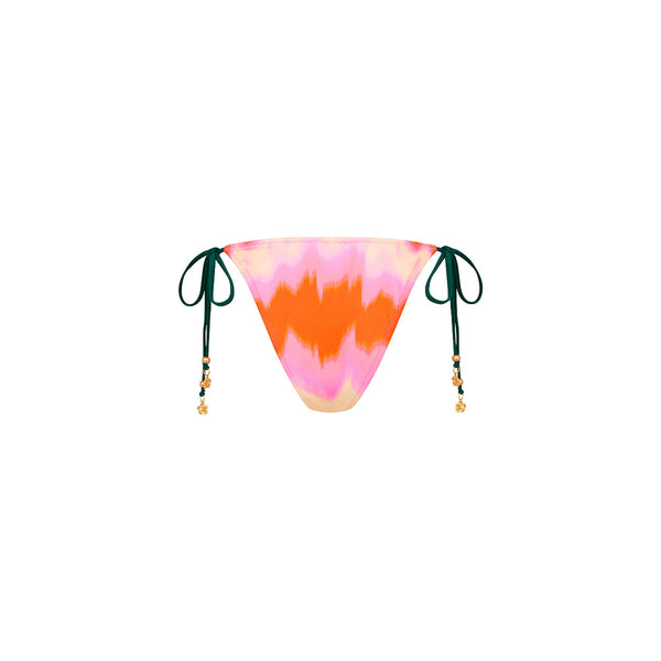 Ring Cheeky Tie Bikini Bottom - Strawberry Vanilla