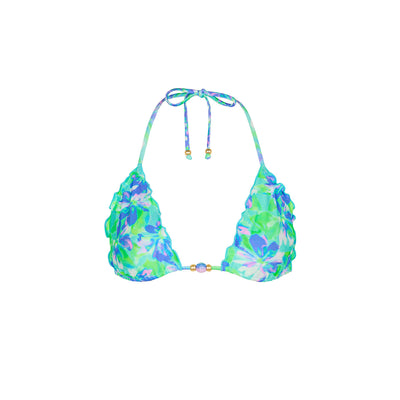 Lettuce Edge Bralette Bikini Top - Monaco Whispers