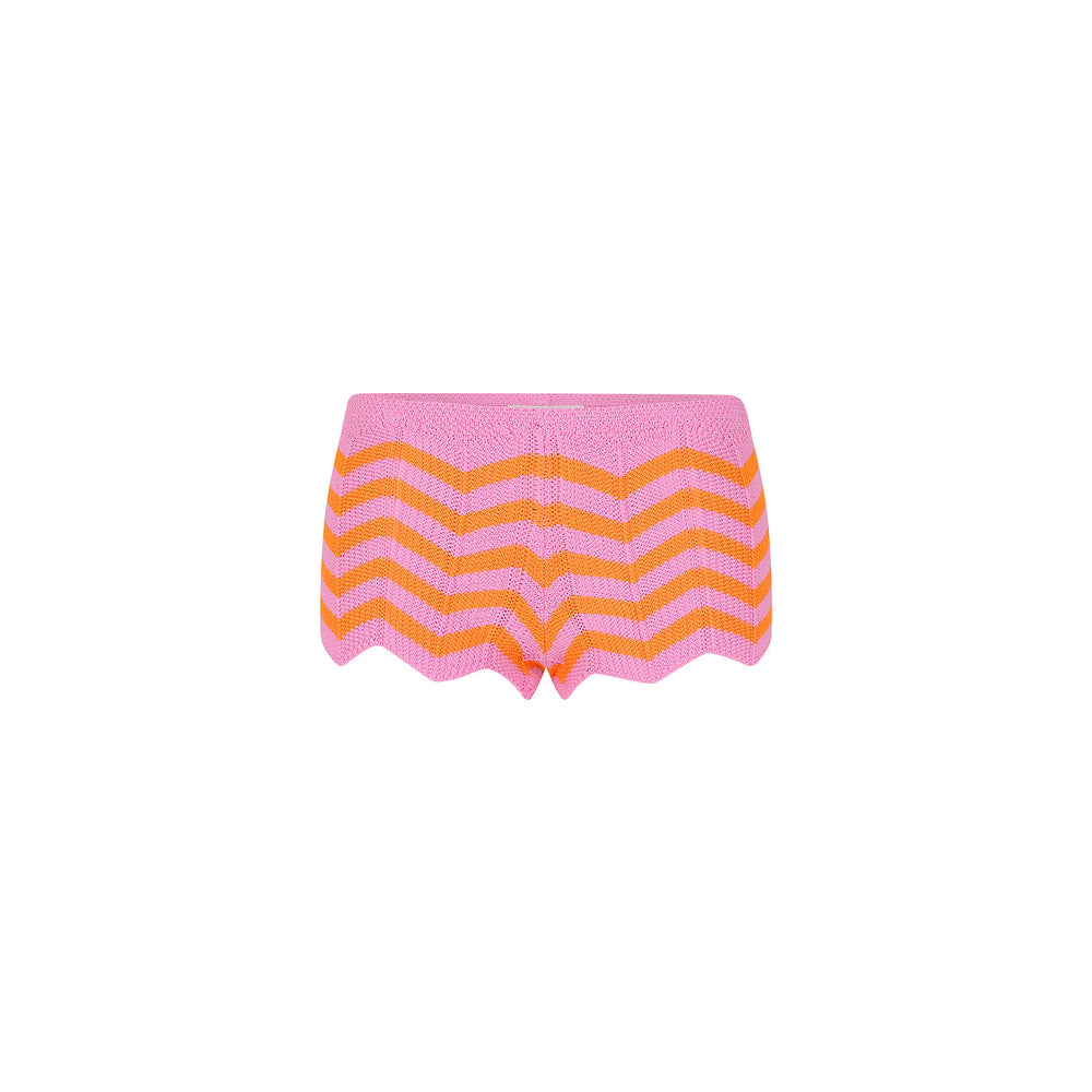 Chevron Knit Micro Short - Sundrenched