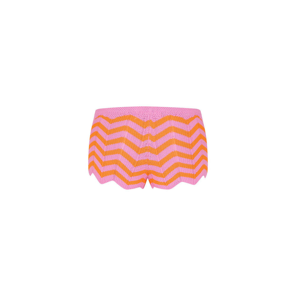 Chevron Knit Micro Short - Sundrenched
