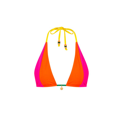 Splice Triangle Bikini Top - Passionfruit Punch
