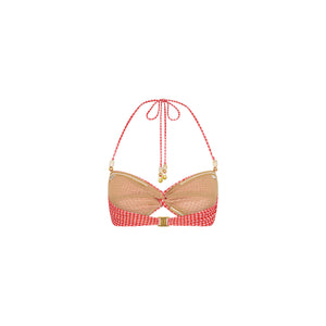Twist Front Crop Top - Strawberry Siesta