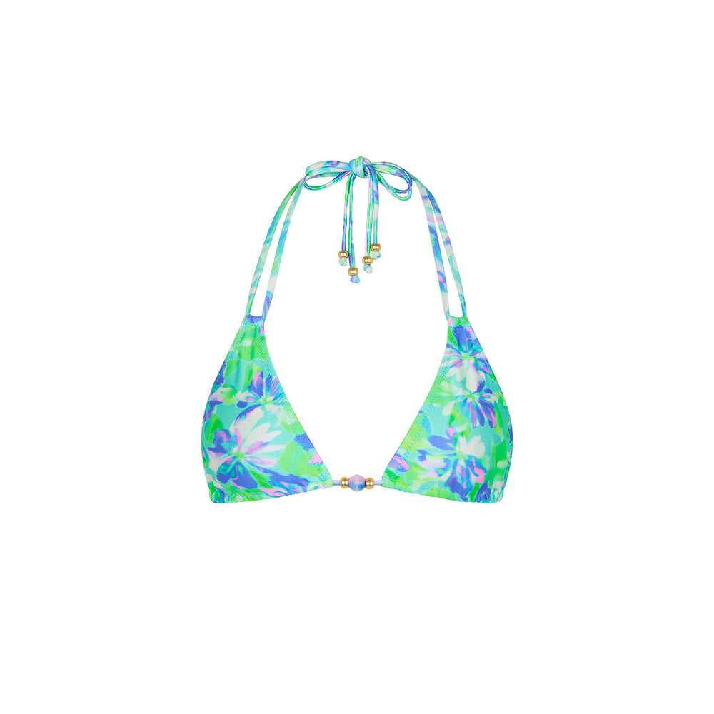 Halter Bralette Bikini Top - Monaco Whispers