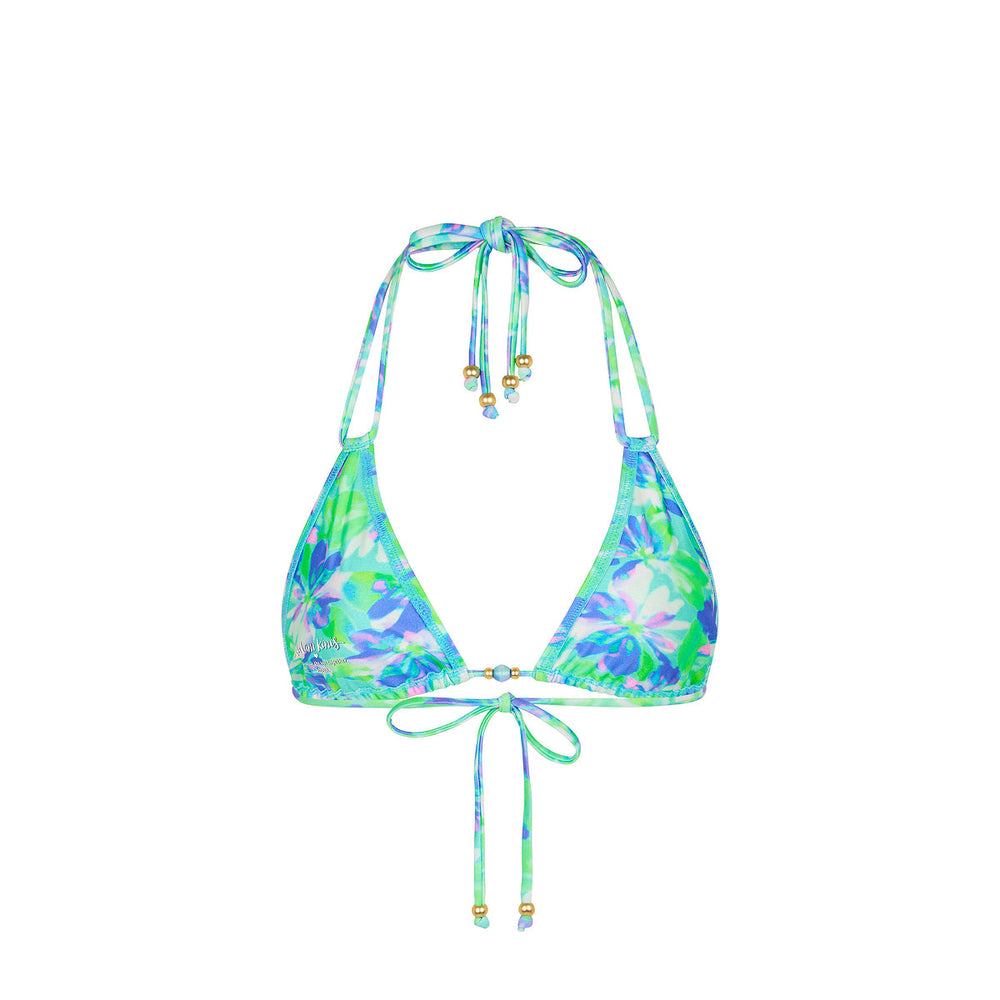 Halter Bralette Bikini Top - Monaco Whispers