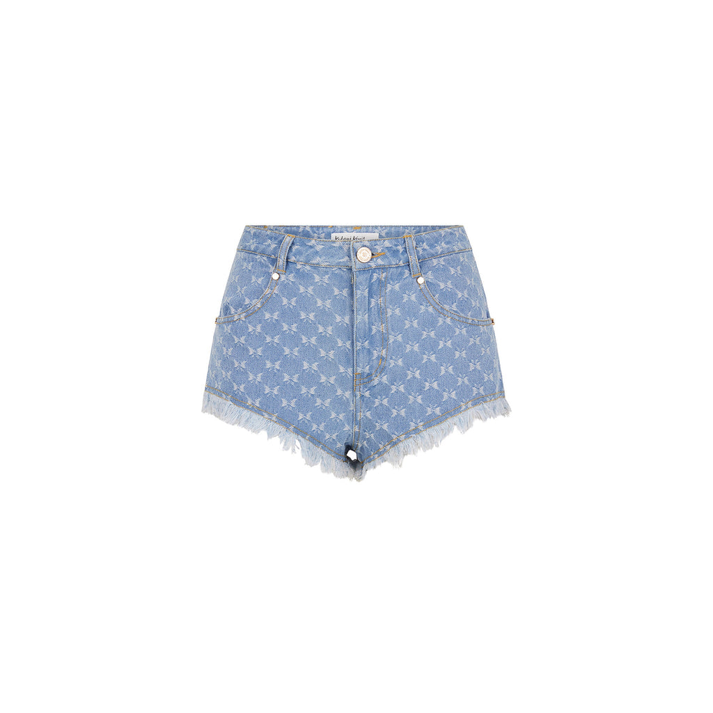 Frayed Jean Shorts - Darling Denim