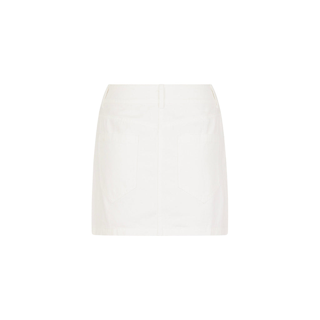 Applique Jean Mini Skirt - Chantilly Denim