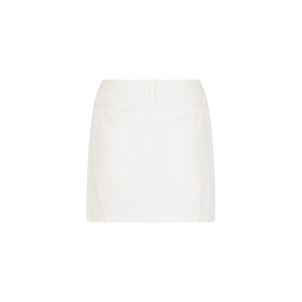 Applique Jean Mini Skirt - Chantilly Denim