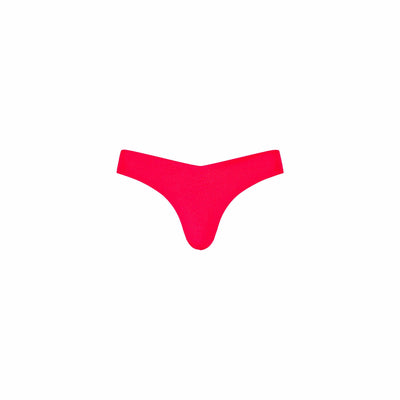 Cheeky V Bikini Bottom - Cherry Crush