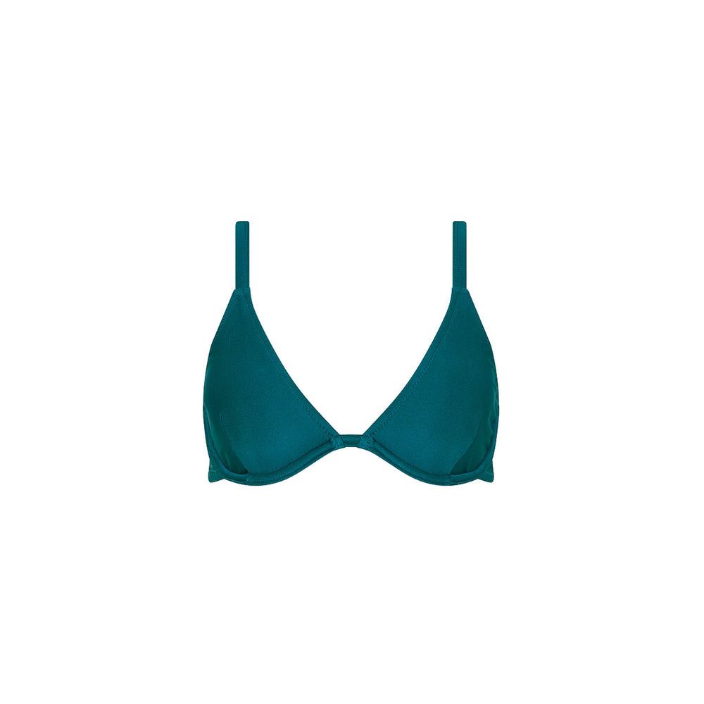 Underwire Triangle D+ Cup Bikini Top - Laguna Haze