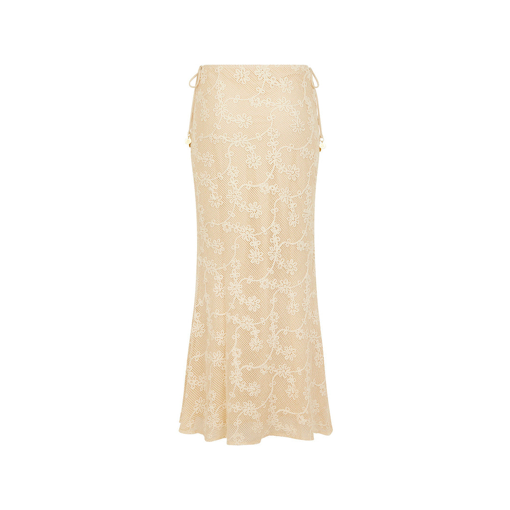 Lace Tie Side Maxi Skirt - Sweet Nothings