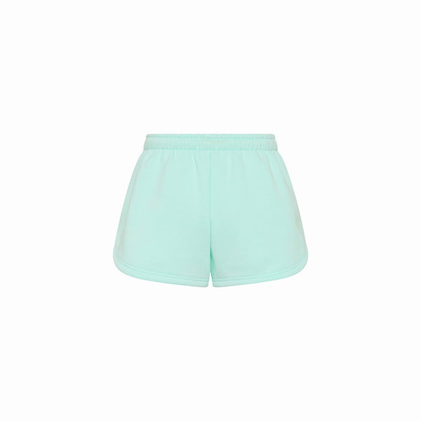Embroidered Track Shorts - Jelly Mint