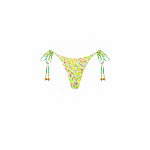 Thong Tie Side Bikini Bottom - Wild Flower