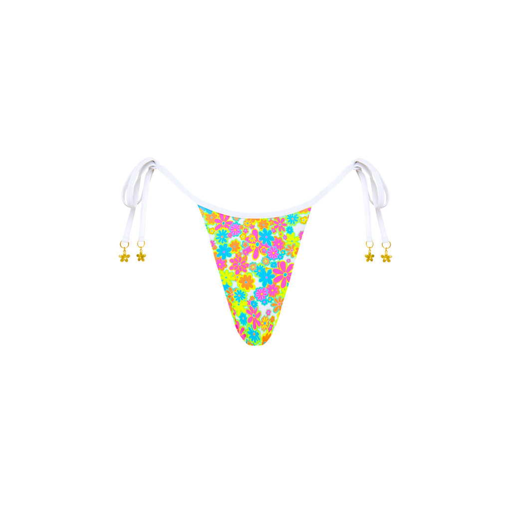 Micro Thong Tie Side Bikini Bottom - Sweet Sunshine