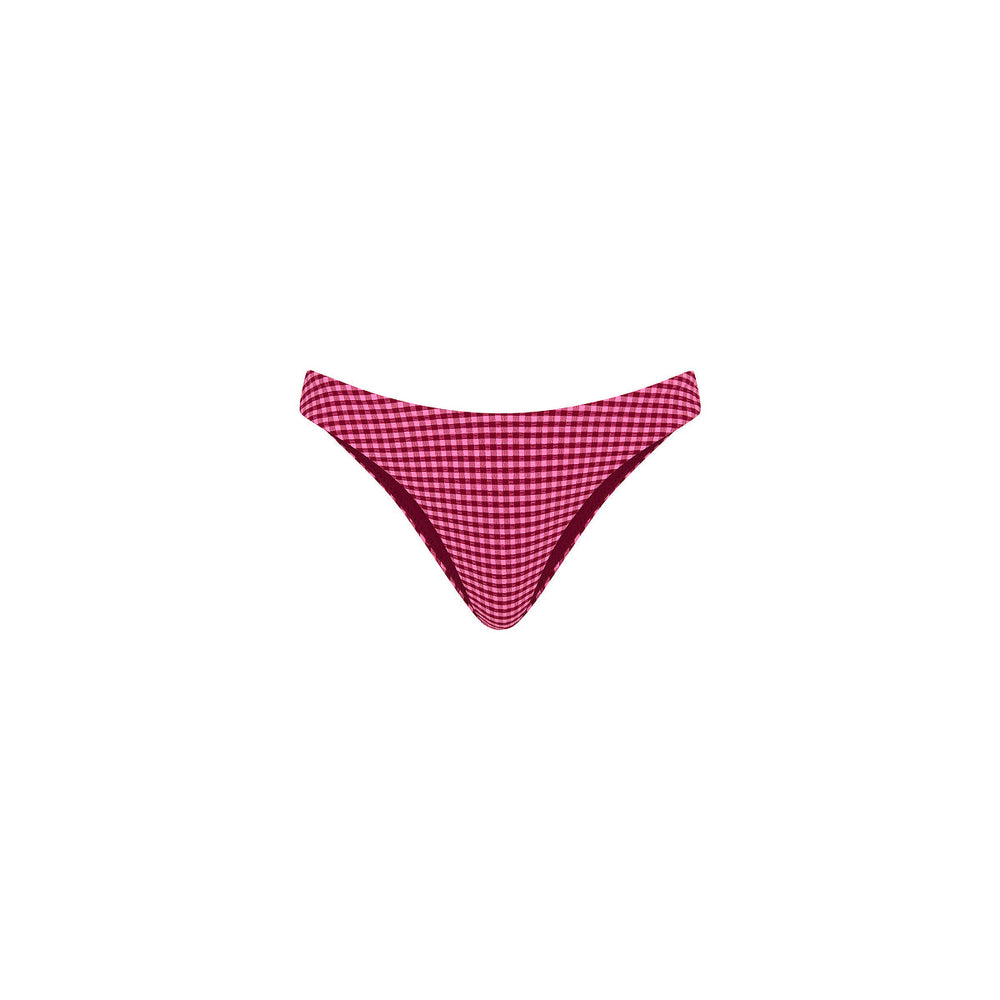 Minimal Full Coverage Bikini Bottom - Cherry Kiss