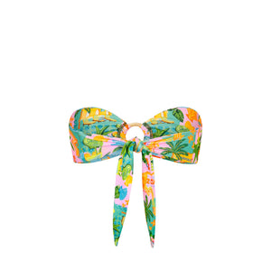 Strapless Bandeau Bikini Top - Sunlit Spritz